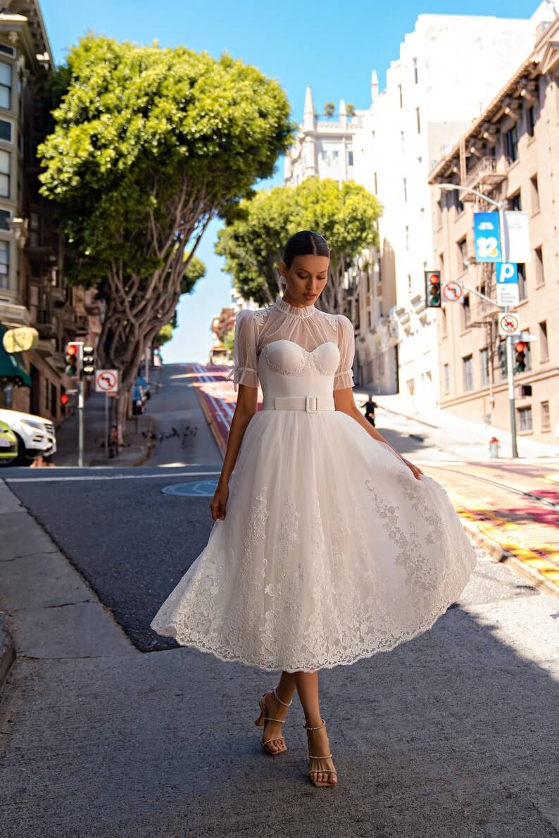 Delightful Puffy Sleeve Bolero 1 Lesbian Wedding Dress - 30 Chic Lesbian Wedding Dresses That Make Your Bridal Look Authentic Delightful Puffy Sleeve Bolero 1 Lesbian Wedding Dress - 30 Chic Lesbian Wedding Dresses That Make Your Bridal Look Authentic Gay Wedding Guide