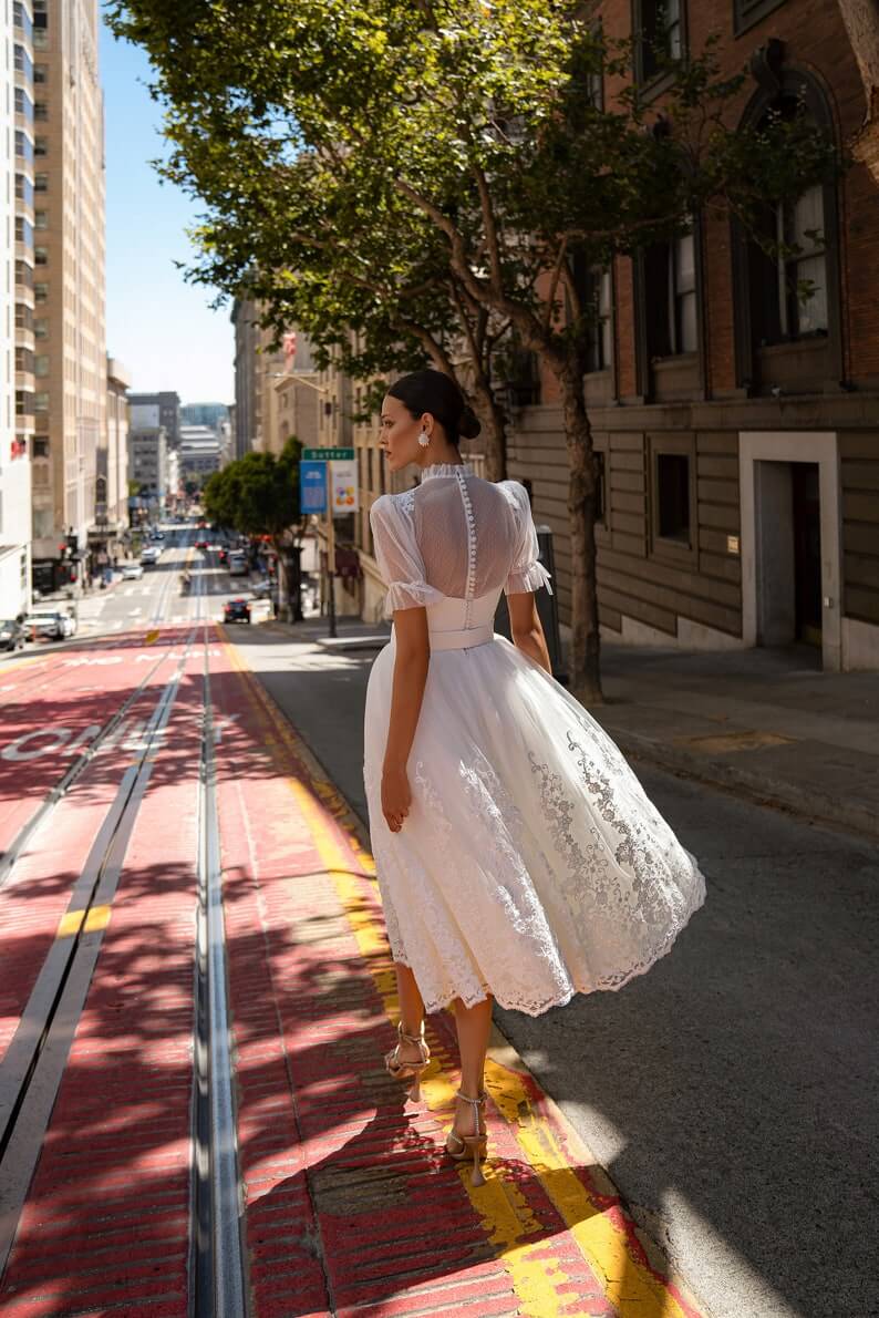 Delightful Puffy Sleeve Bolero 2 Lesbian Wedding Dress - 30 Chic Lesbian Wedding Dresses That Make Your Bridal Look Authentic Delightful Puffy Sleeve Bolero 2 Lesbian Wedding Dress - 30 Chic Lesbian Wedding Dresses That Make Your Bridal Look Authentic Gay Wedding Guide