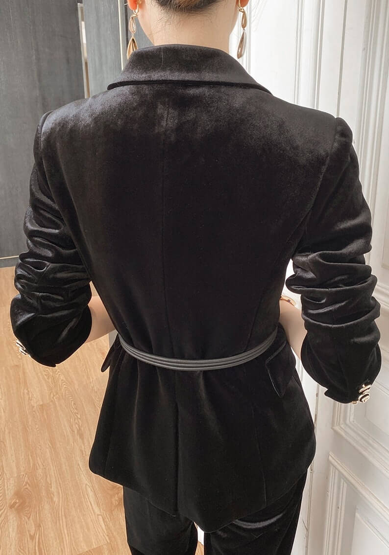 Designer Deluxe Velvet Black Pantsuit 1 2 Lesbian Wedding Suit - 30 Amazing Lesbian Wedding Suits To Look Stunning On Your Big Day Designer Deluxe Velvet Black Pantsuit 1 2 Lesbian Wedding Suit - 30 Amazing Lesbian Wedding Suits To Look Stunning On Your Big Day Gay Wedding Guide
