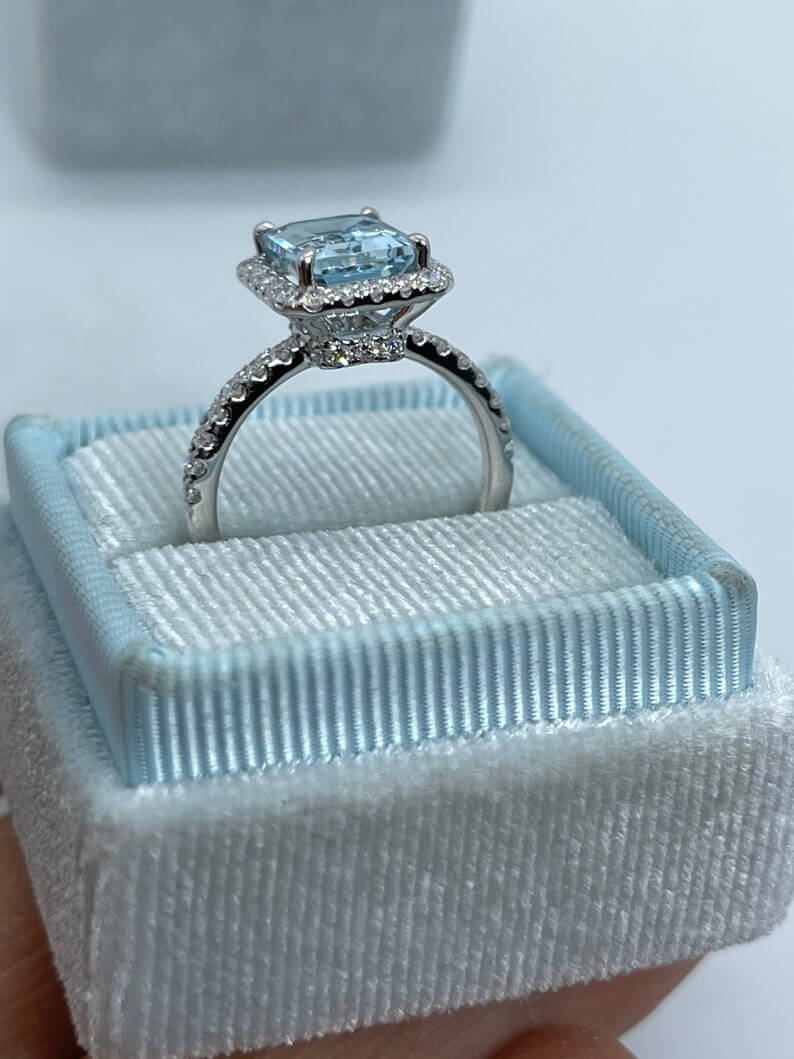 Impressive Aquamarine Diamond Combo 2 Lesbian Engagement Rings - 20 Most Incredible Lesbian Engagement Rings For Bounding Two Soul Mates Impressive Aquamarine Diamond Combo 2 Lesbian Engagement Rings - 20 Most Incredible Lesbian Engagement Rings For Bounding Two Soul Mates Gay Wedding Guide