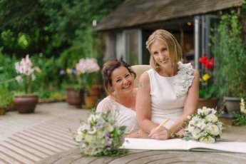 Lesbian Wedding Couple 345X230