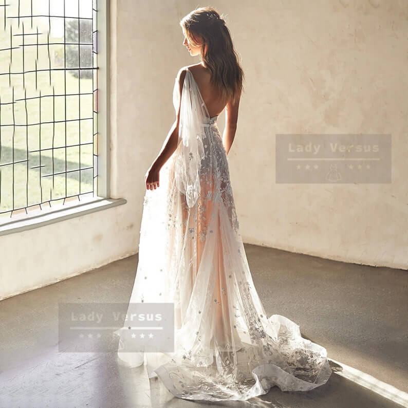 The Asymmetric Goddess Look 2 Lesbian Wedding Dress - 30 Chic Lesbian Wedding Dresses That Make Your Bridal Look Authentic The Asymmetric Goddess Look 2 Lesbian Wedding Dress - 30 Chic Lesbian Wedding Dresses That Make Your Bridal Look Authentic Gay Wedding Guide