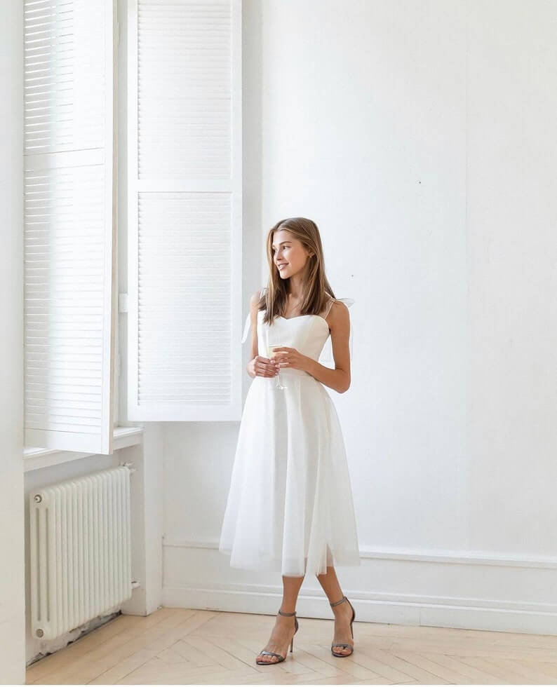 The One Of A Kind Midi Dress 1 Lesbian Wedding Dress - 30 Chic Lesbian Wedding Dresses That Make Your Bridal Look Authentic The One Of A Kind Midi Dress 1 Lesbian Wedding Dress - 30 Chic Lesbian Wedding Dresses That Make Your Bridal Look Authentic Gay Wedding Guide