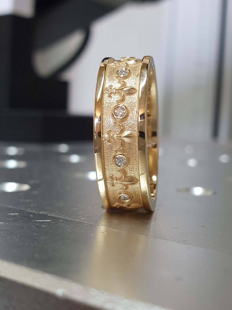 The Ultimate Fleur De Lis Wedding Band 1 Gay Wedding Rings - 20 Jaw-Dropping Gay Wedding Rings For Your Perpetual Love &Amp; Happiness The Ultimate Fleur De Lis Wedding Band 1 Gay Wedding Rings - 20 Jaw-Dropping Gay Wedding Rings For Your Perpetual Love &Amp; Happiness Gay Wedding Guide