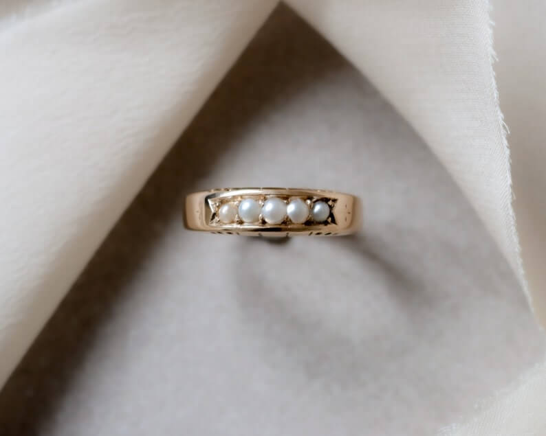 Vintage Natural Pearls 1 Lesbian Engagement Rings - 20 Most Incredible Lesbian Engagement Rings For Bounding Two Soul Mates Vintage Natural Pearls 1 Lesbian Engagement Rings - 20 Most Incredible Lesbian Engagement Rings For Bounding Two Soul Mates Gay Wedding Guide