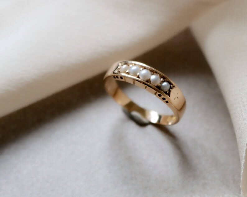 Vintage Natural Pearls 2 Lesbian Engagement Rings - 20 Most Incredible Lesbian Engagement Rings For Bounding Two Soul Mates Vintage Natural Pearls 2 Lesbian Engagement Rings - 20 Most Incredible Lesbian Engagement Rings For Bounding Two Soul Mates Gay Wedding Guide