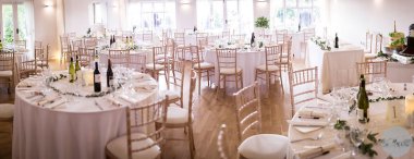 Wedding Breakfast With Round Tables