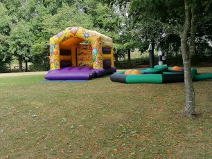 Bouncy Castles On The Meadow