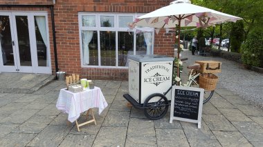 Ice Cream Cart On The Back Patio