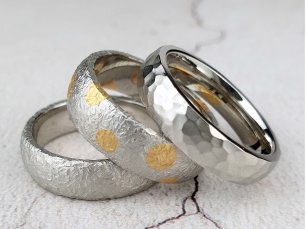 Bespoke Textured Wedding Rings 306X229