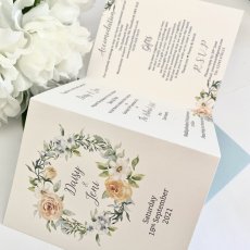Pretty Summer Floral Concertina Invitation With Information And Rsvp 1 230X230