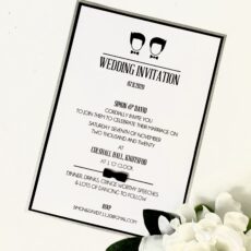 Same Sex Invitation Classic Flat Card Design 230X230