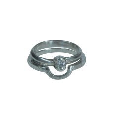 Silver Engagement Ring Eyelid Setting 230X230