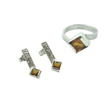 Citrine Earrings Ring Set 229X229