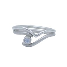 Curve Cz Engagement Wedding Ring 229X229