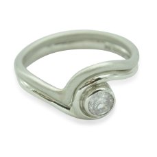 White Gold Fitted Engagement Wedding Ring 229X229