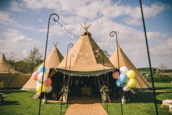 3 Giant Hat Tipis With Festoon Walkway 344X230