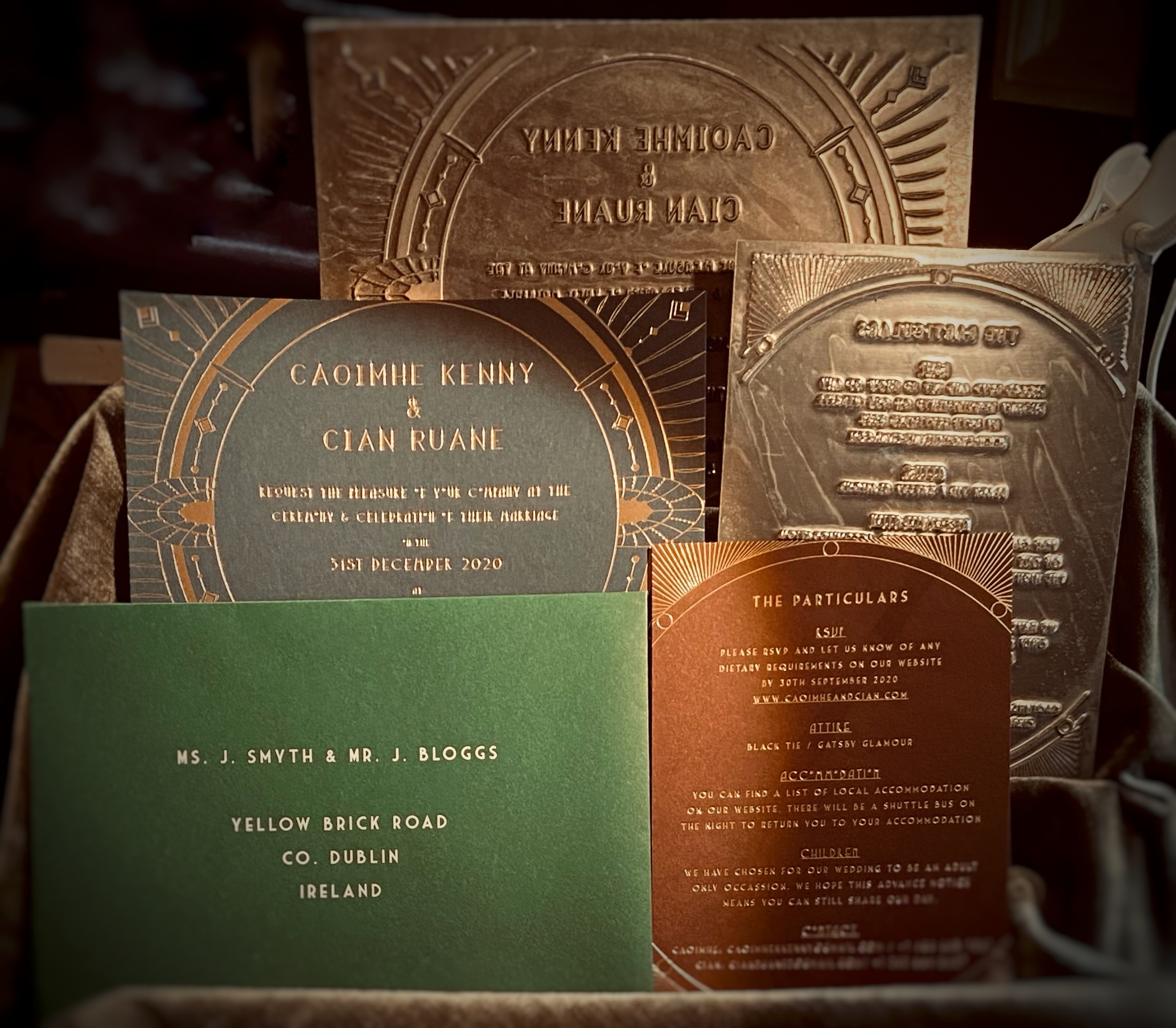 Caoimhe Cian Gatsby Wedding
