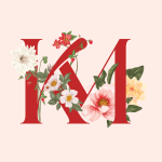 Km Logo Monogram Floral Uwp Avatar Thumb - Uwp - Profile User Avatar