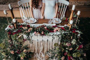 The Prop Library Boho Prop Hire Sweetheart Table 345X230