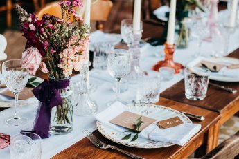 The Prop Library Rustic Boho Prop Hire Table Decor 345X230