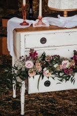 The Prop Library Rustic Prop Hire Distressed Dresser Cake Table 153X229