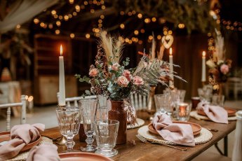The Prop Library Wedding Prop Hire Brass Candlesticks 345X230