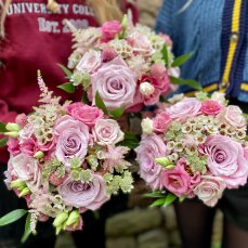 Textured Pink Bouquets 229X229
