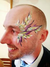 Wedding Eye Design Eco Glitter Painted Peach 173X230