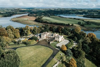 19 Aerial View Of Pentillie Castle Estate On The Devon And Cornwall Border By Younger Photography 345X230