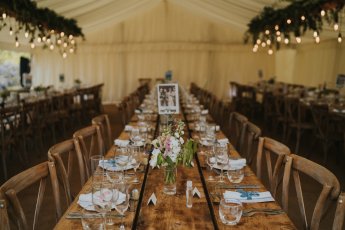 20 Rustic Wedding Table Styling And Decor In An Abbas Marquee At Pentillie By Grace Elizabeth Photography 345X230