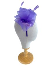 Purple Wide Mesh Loop Fascinator 2 172X230