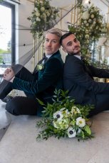 Emerald Green Tie Wedding On The Chapel House Estate Kent Englandbv0A0583 153X230