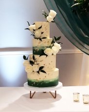 Green Ombre Buttercream Wedding Cake 183X230