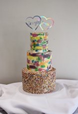 Rainbow Sprinkles Wedding Cake 157X230