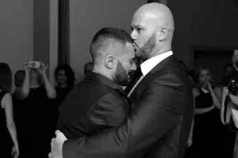 Wotton House Wedding Photographer Grooms Kiss 345X230