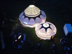 Yurts At Night 307X230