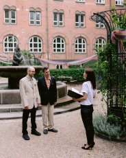 Same Sex Wedding Copenhagen City Hall Garden 184X230