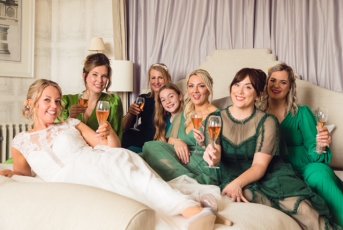 Anna Ciaran Wedding 1St April 23 At Clevedon Hall By Hockey James Wedding Photographers Bridal Party 343X230