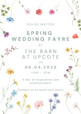 Spring Wedding Fayre Flyer 164X230