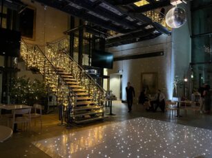 Fairy Lights And Dancefloor In Atrium