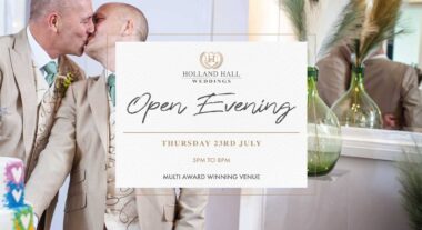 7. July Open Evening Cover G Wedding 380X207